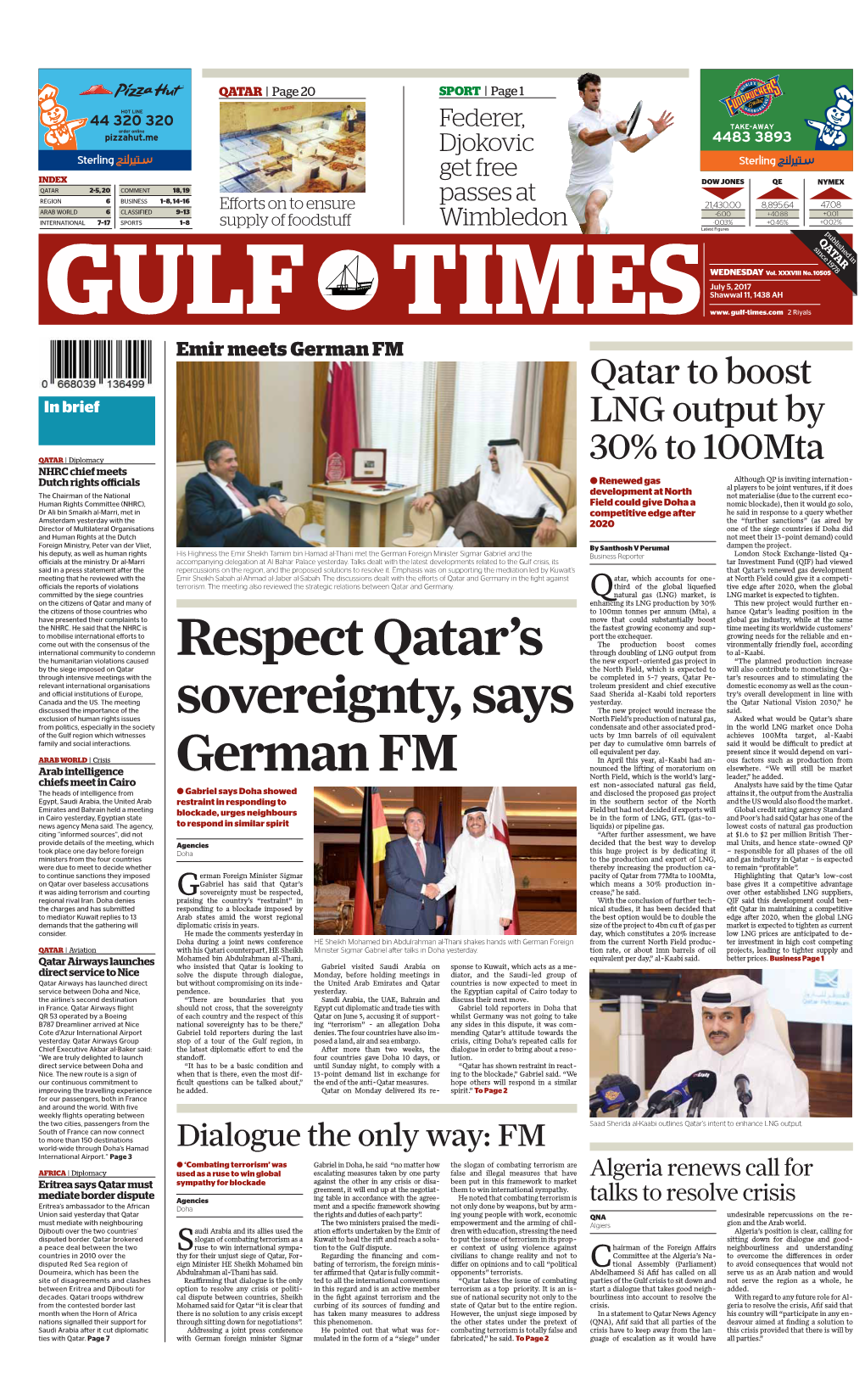 Respect Qatar's Sovereignty, Says German FM