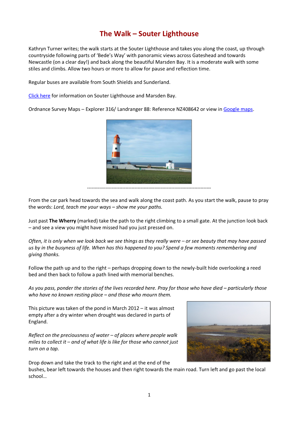 The Walk – Souter Lighthouse