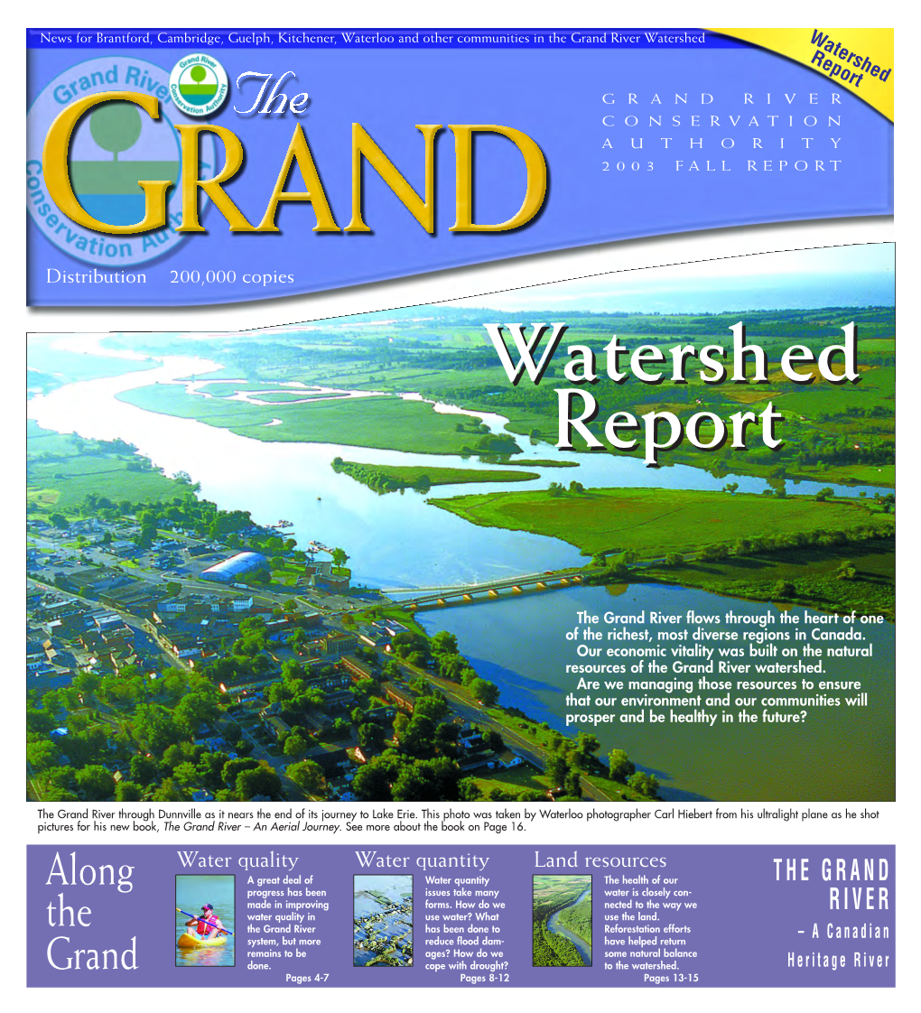 Watershed Report the GRAND RIVER