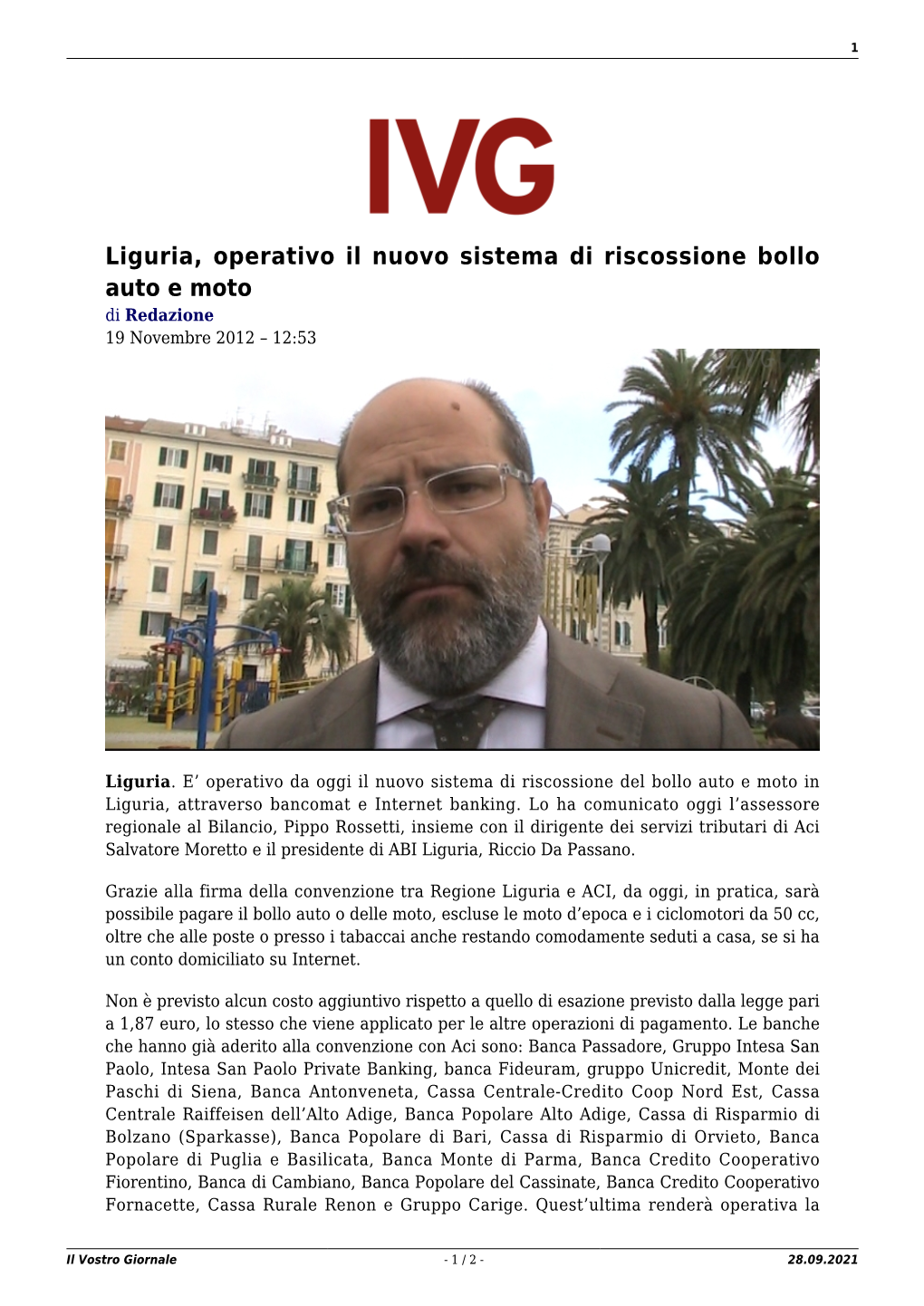 Il Vostro Giornale - 1 / 2 - 28.09.2021 2