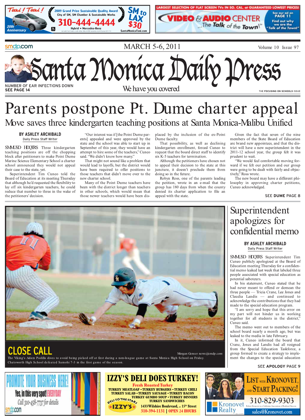 Parents Postpone Pt. Dume Charter Appeal Move Saves Three Kindergarten Teaching Positions at Santa Monica-Malibu Unified