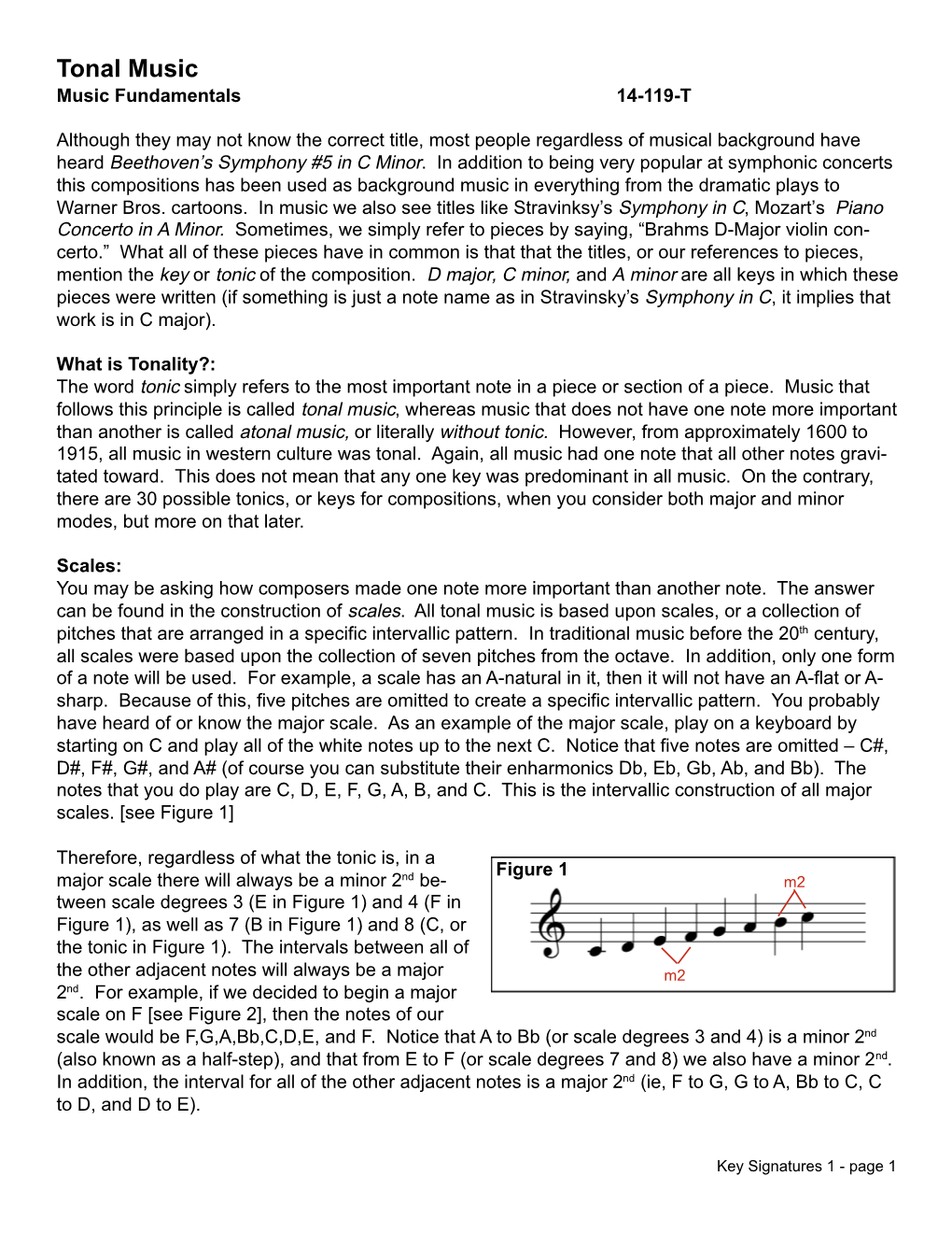 Tonal Music Music Fundamentals 14-119-T