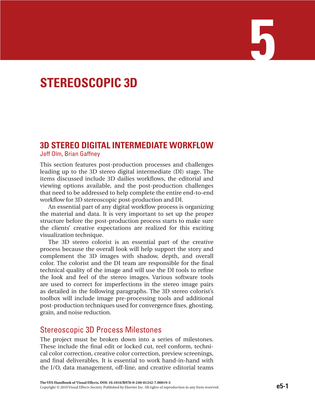 Stereoscopic 3D