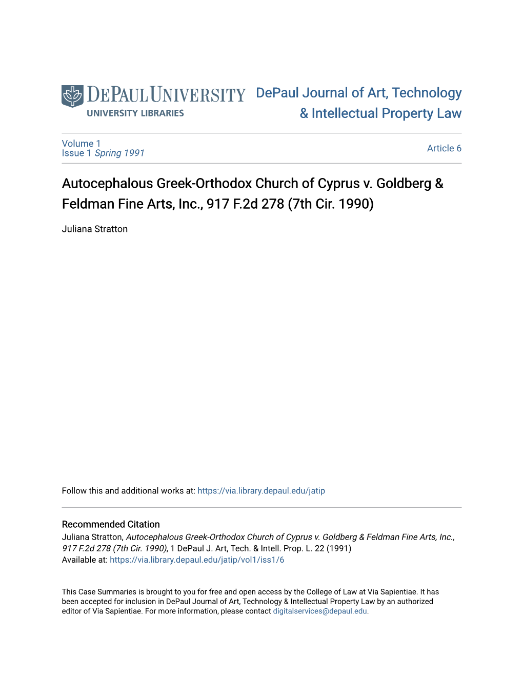 Autocephalous Greek-Orthodox Church of Cyprus V
