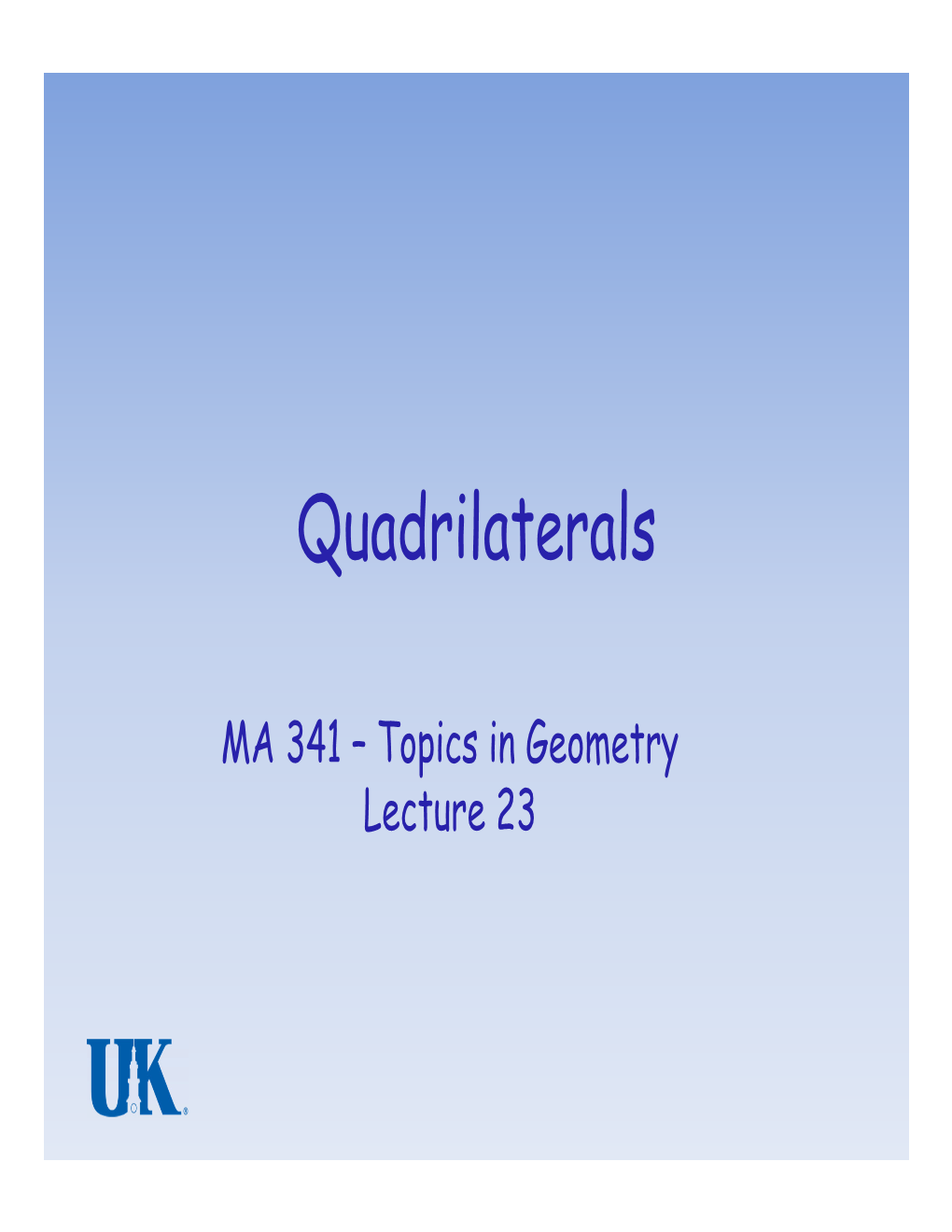 Quadrilaterals