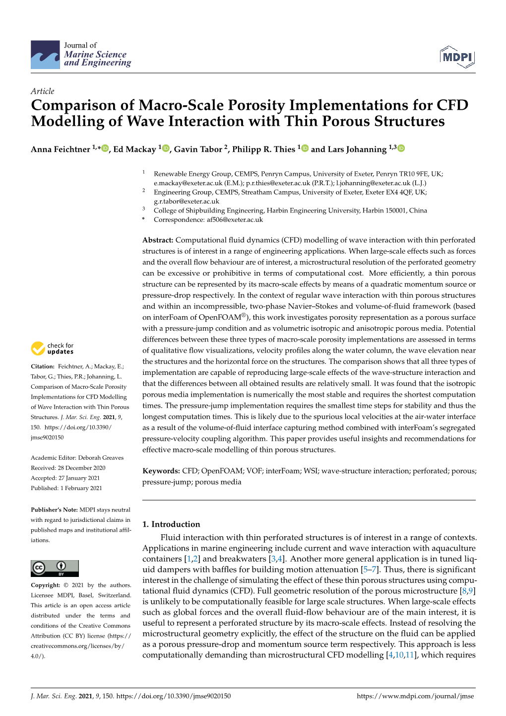 Comparison of Macro-Scale Porosity Implementations for CFD Modelling of Wave Interaction with Thin Porous Structures