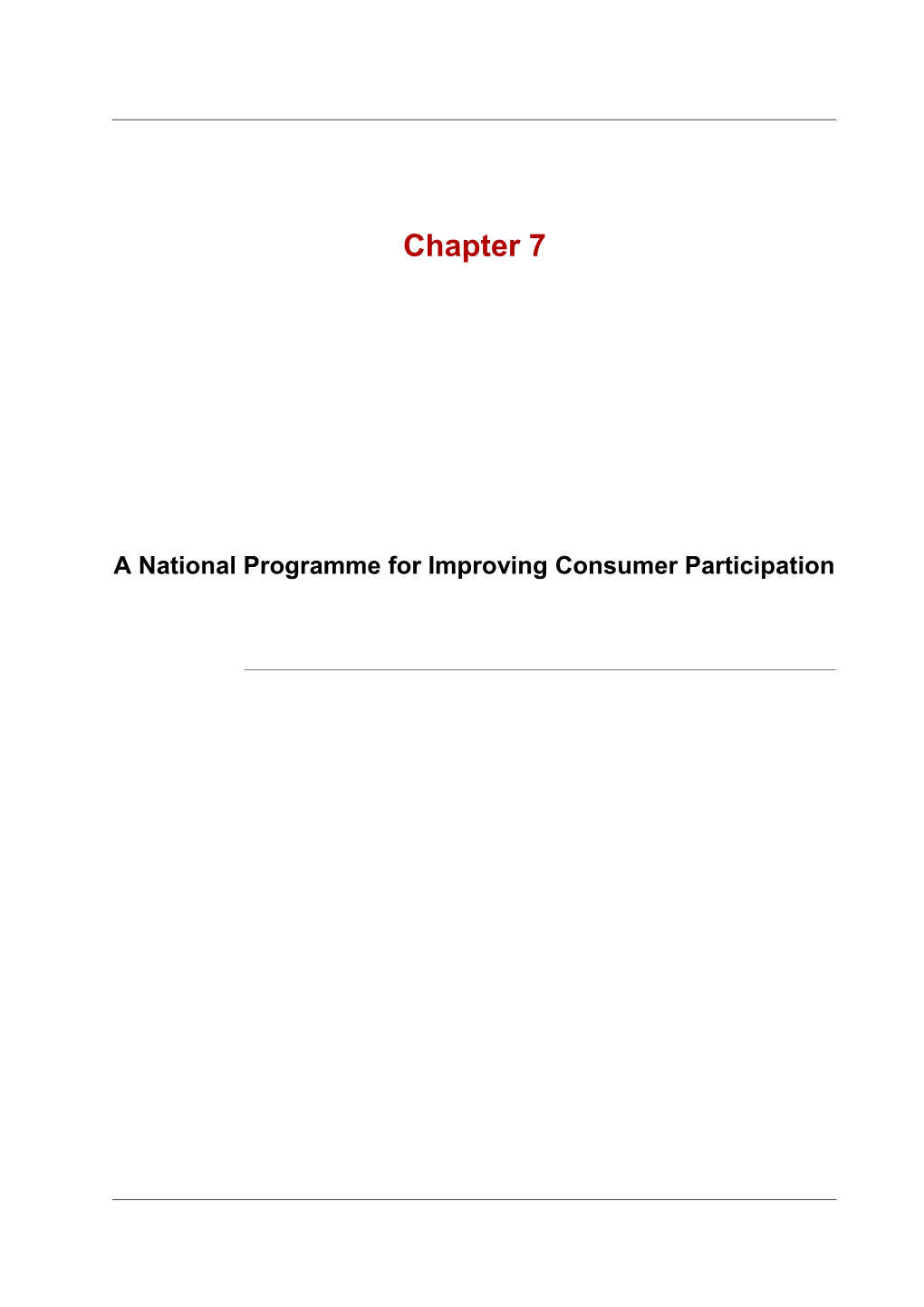 Scoping the Priorities for Quality in the Health and Disability Sector - Chapter 7