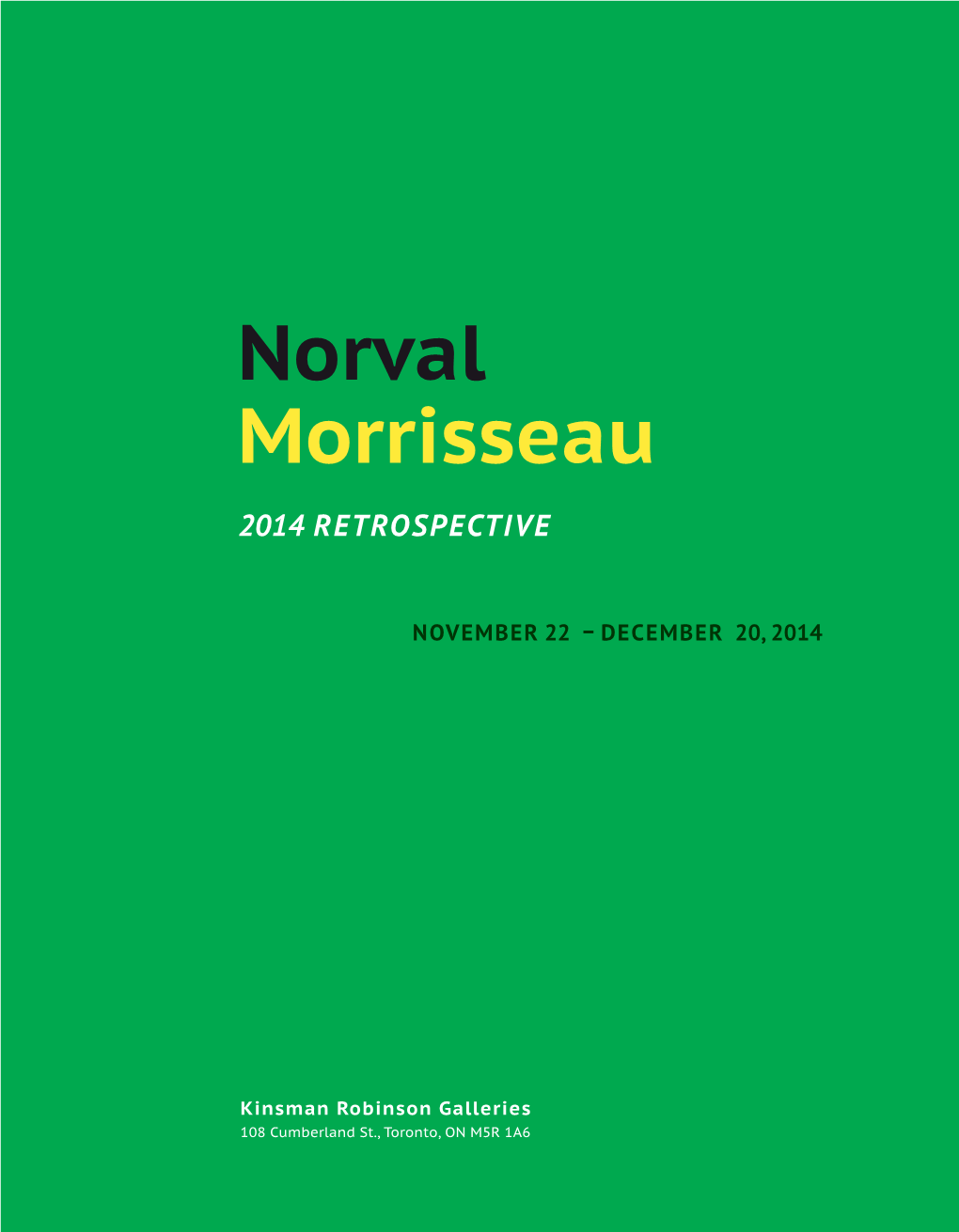 Norval Morrisseau 2014 Retrospective