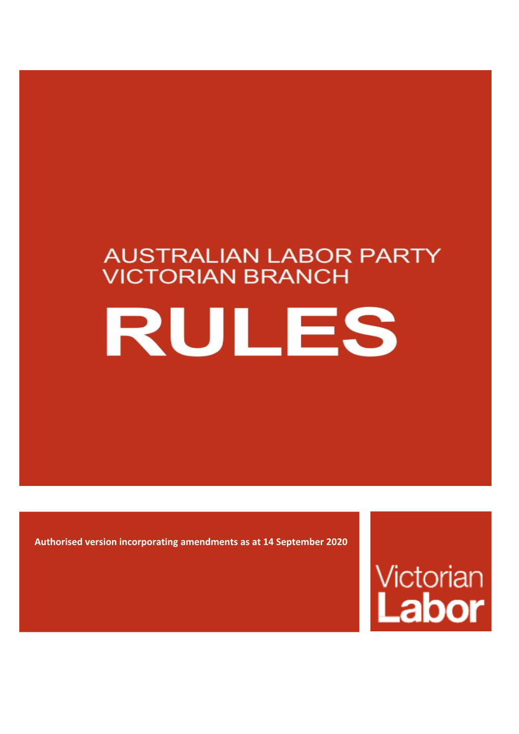 Alp Victorian Branch Rules 1