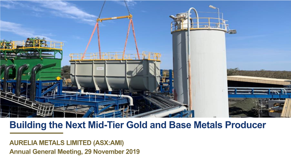 Building the Next Mid-Tier Gold and Base Metals Producer