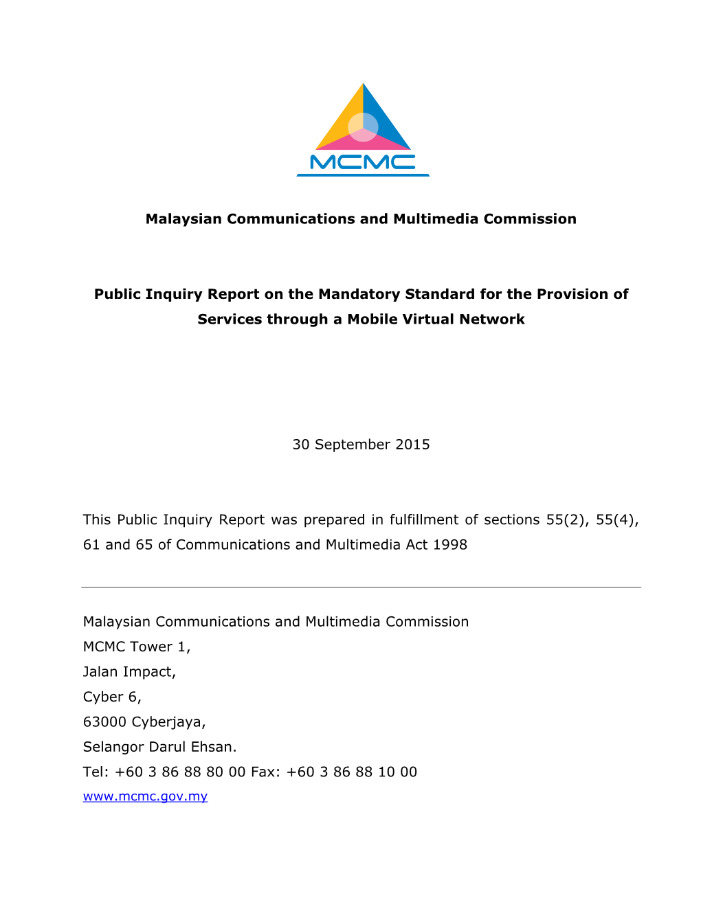 Malaysian Communications and Multimedia Commission Public