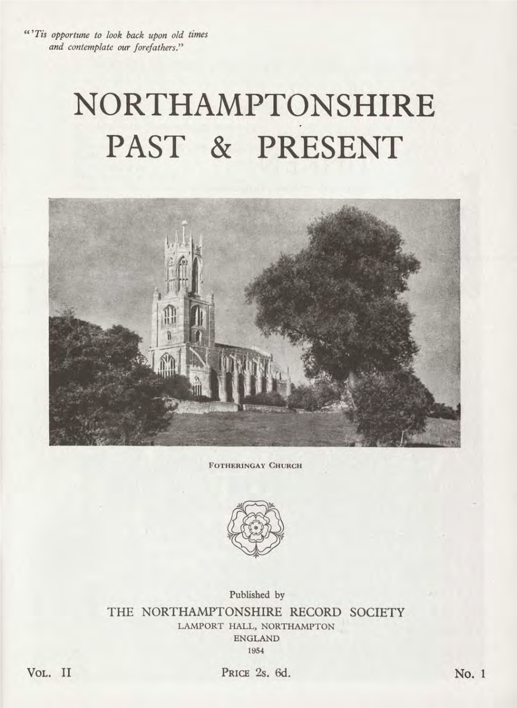 NP & P, Vol 2, No 1 (1954)