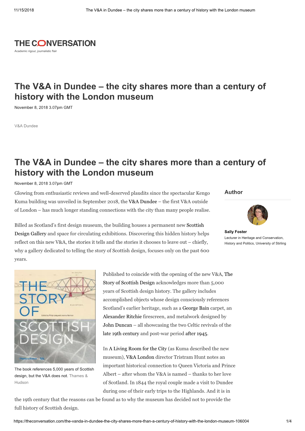 The V&A in Dundee – the City Shares More Than a Century of History With