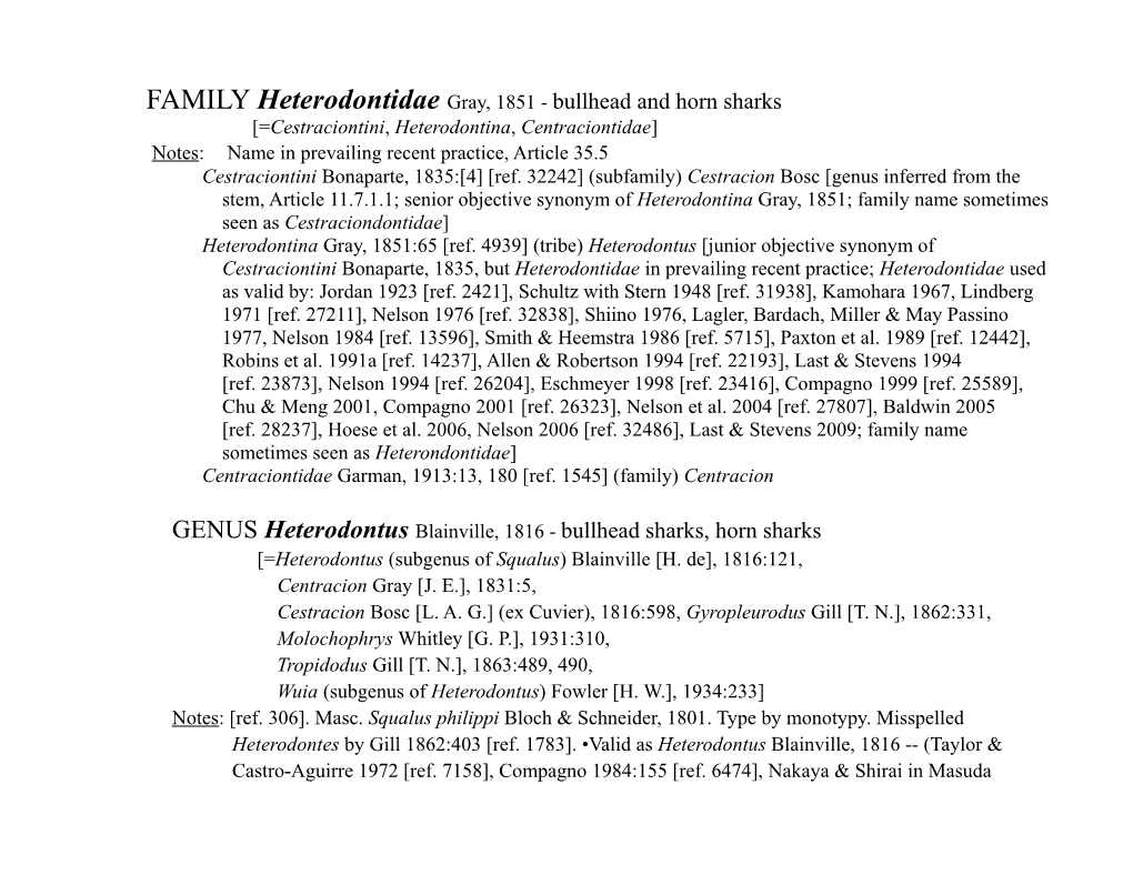 Heterodontidae