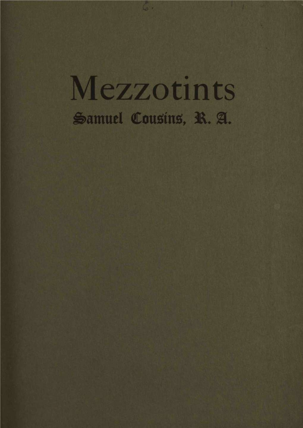 Mezzotints by Samuel Cousins, RA