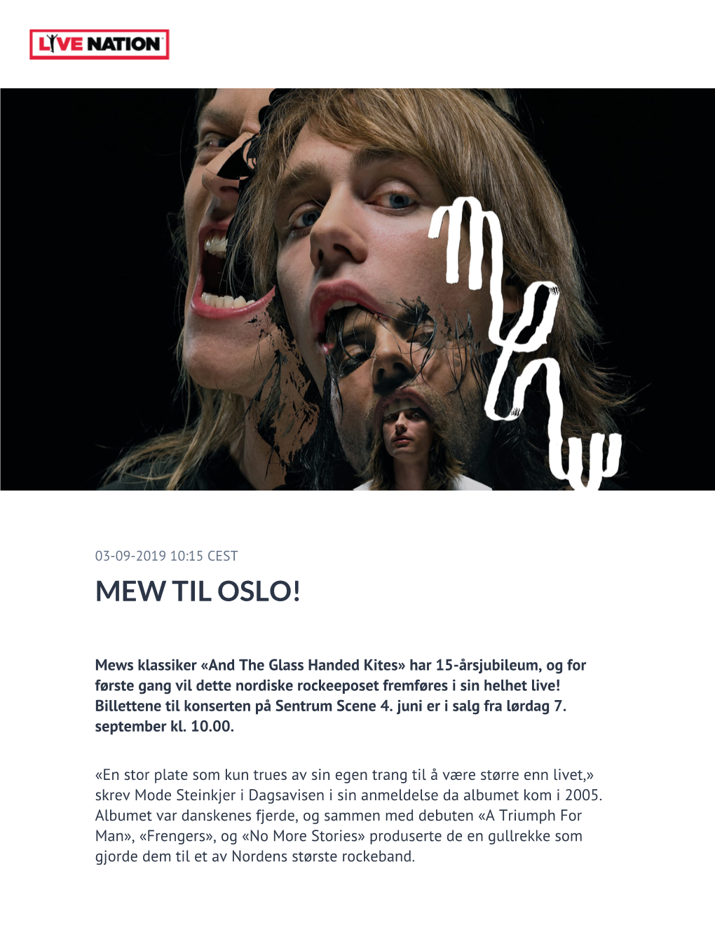 Mew Til Oslo!