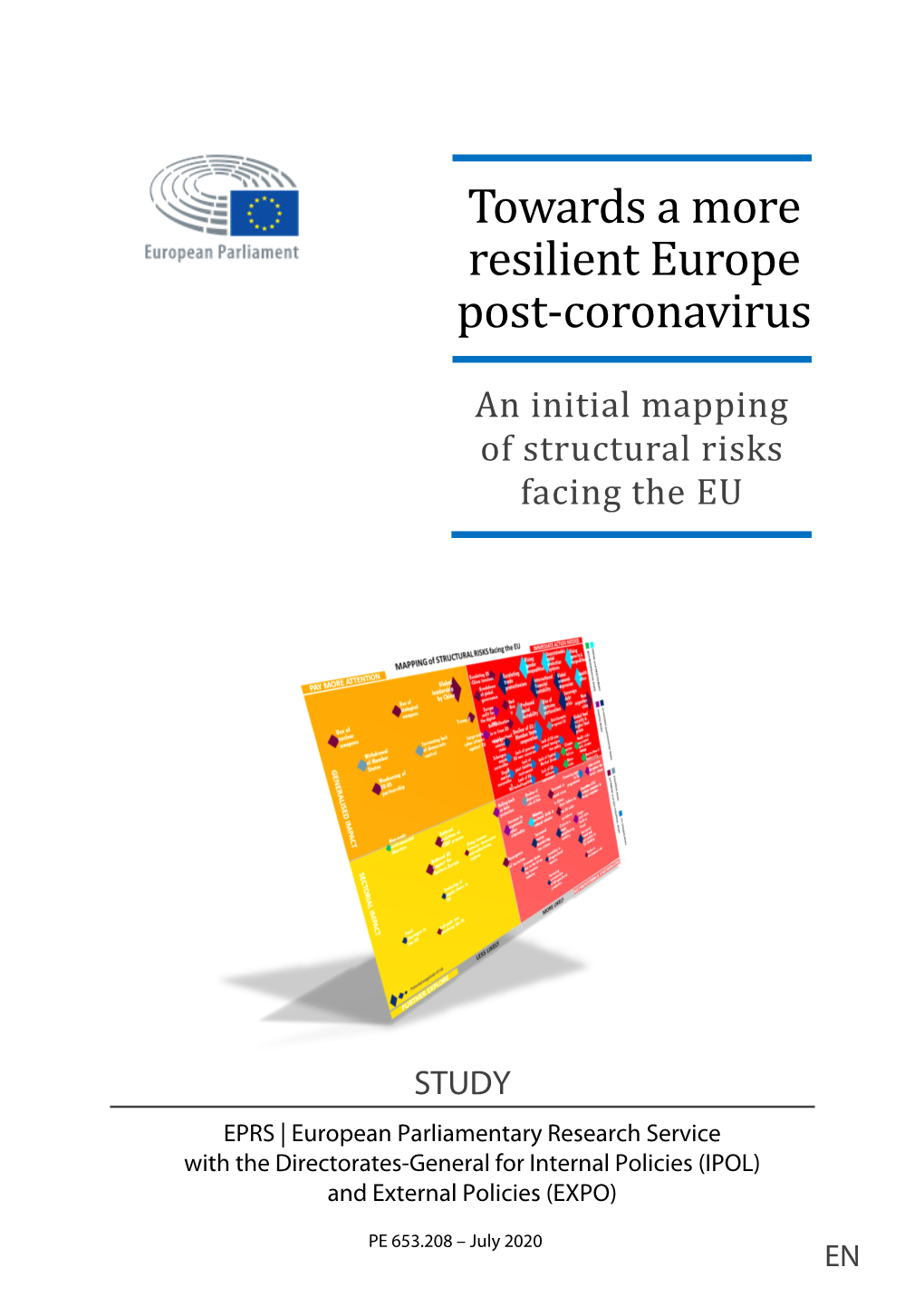 Towards a More Resilient Europe Post-Coronavirus: an Initial Mapping of Structural Risks Facing