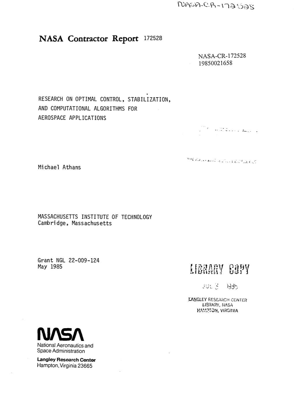 NASA Contractor Report 172528