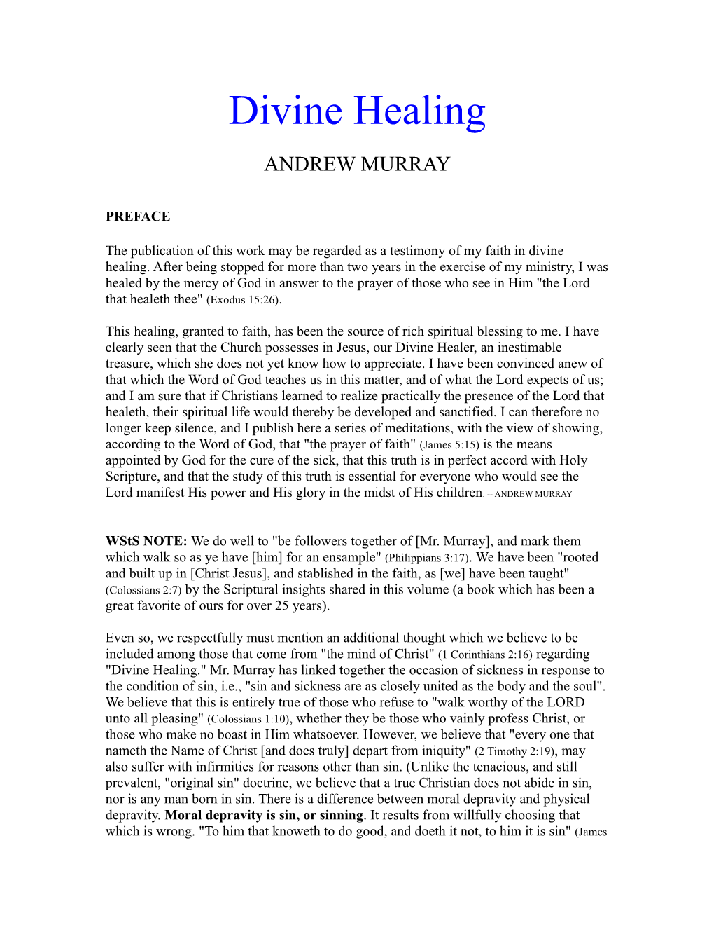 Divine Healing ANDREW MURRAY