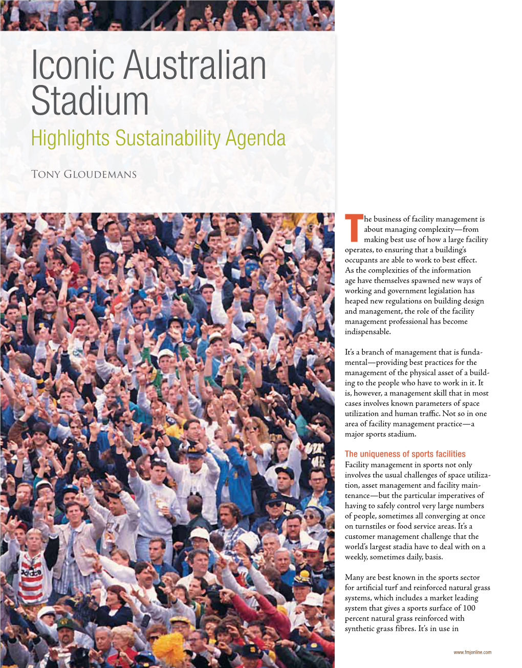 Iconic Australian Stadium Highlights Sustainability Agenda
