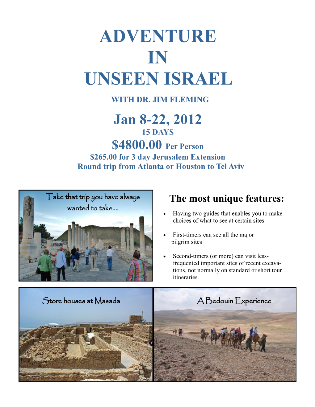 Adventure in Unseen Israel