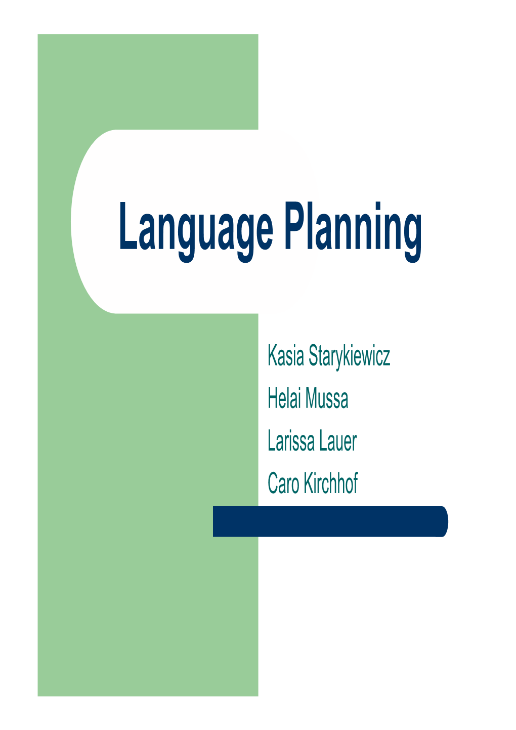 Language Planning