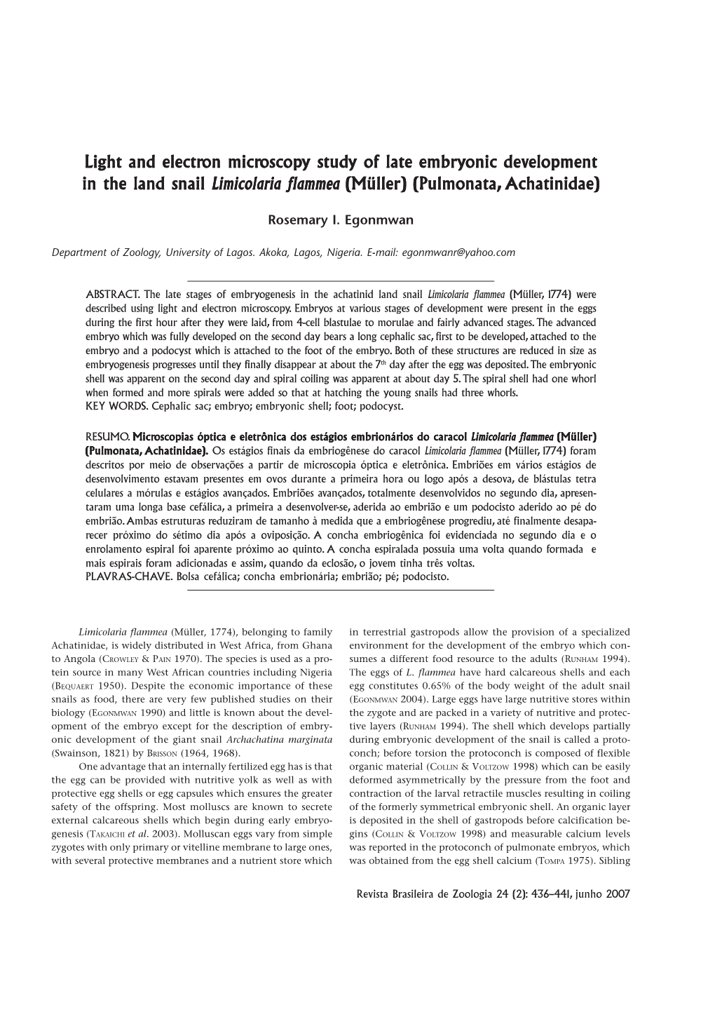 Light and Electr Light and Electron Microscopy