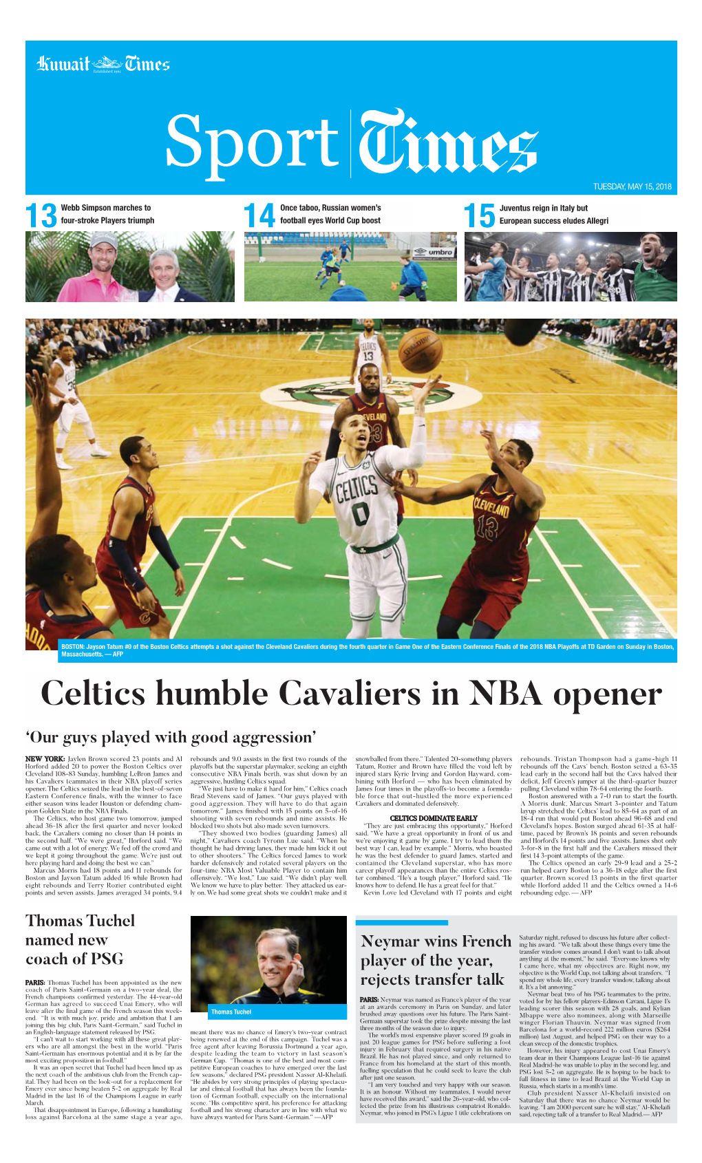 Celtics Humble Cavaliers in NBA Opener