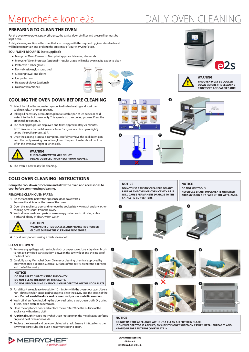 Merrychef Eikon® E2s DAILY OVEN CLEANING