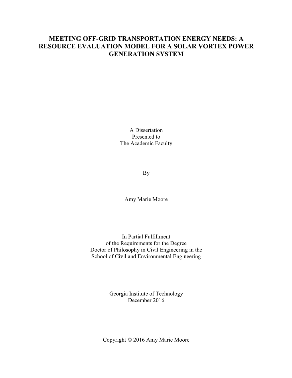 A Resource Evaluation Model for a Solar Vortex Power Generation System