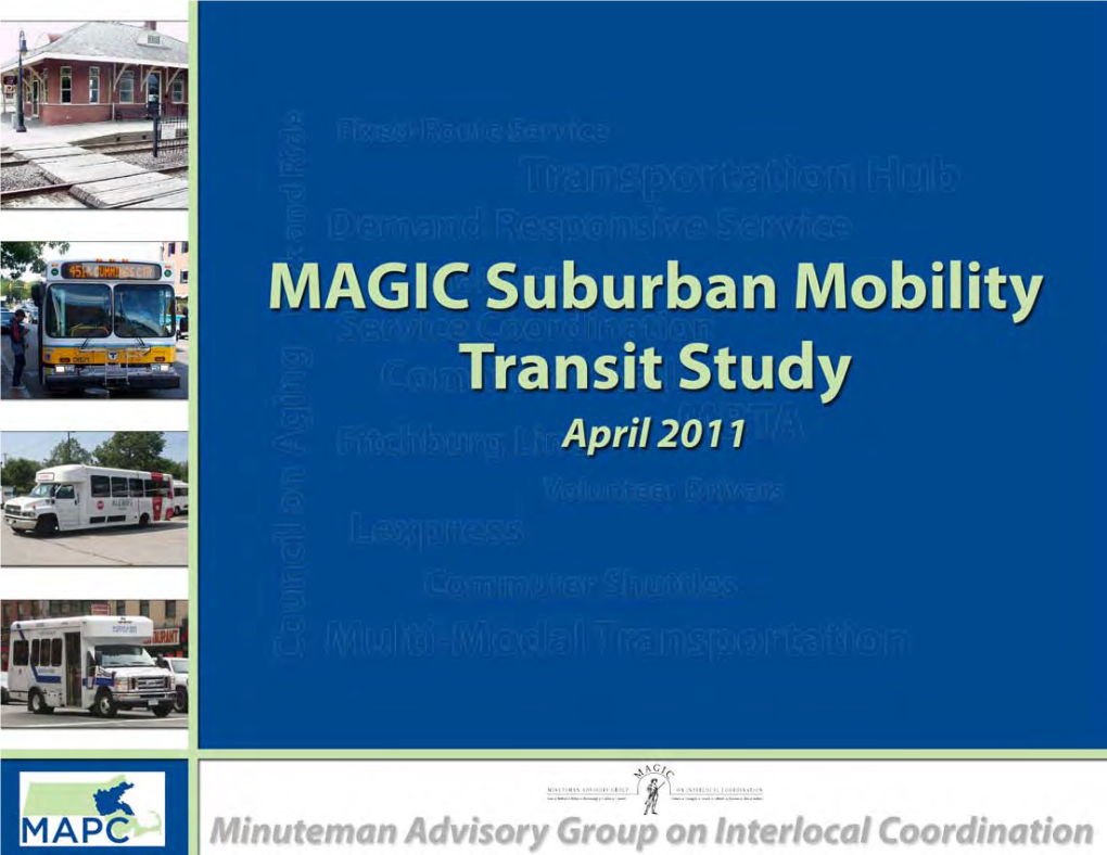MAGIC Region Suburban Mobility Study, 2011