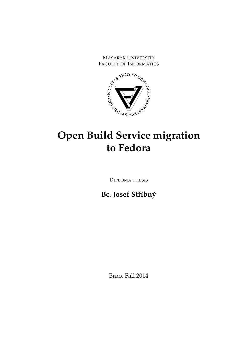 Open Build Service Migration to Fedora