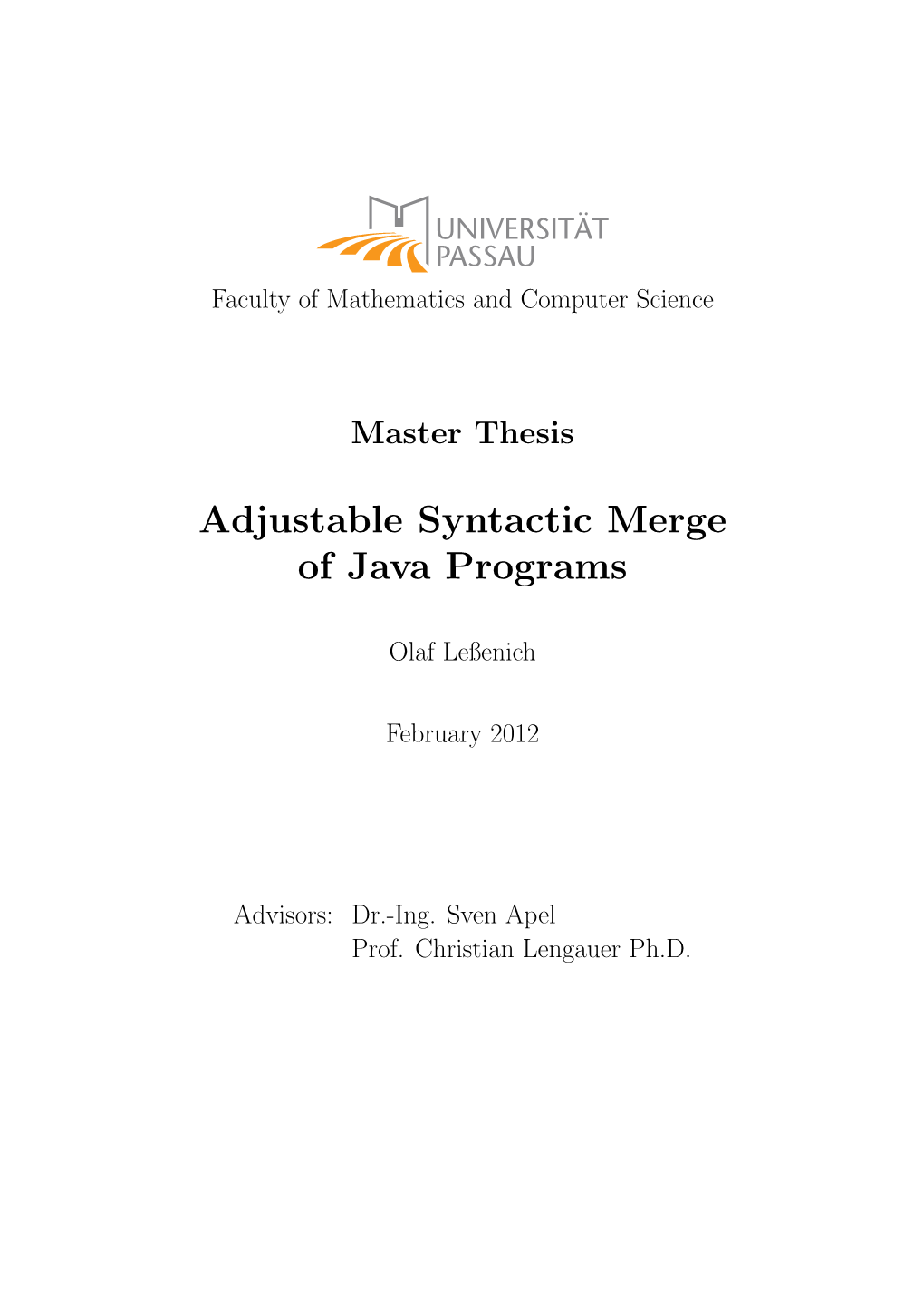 Adjustable Syntactic Merge of Java Programs