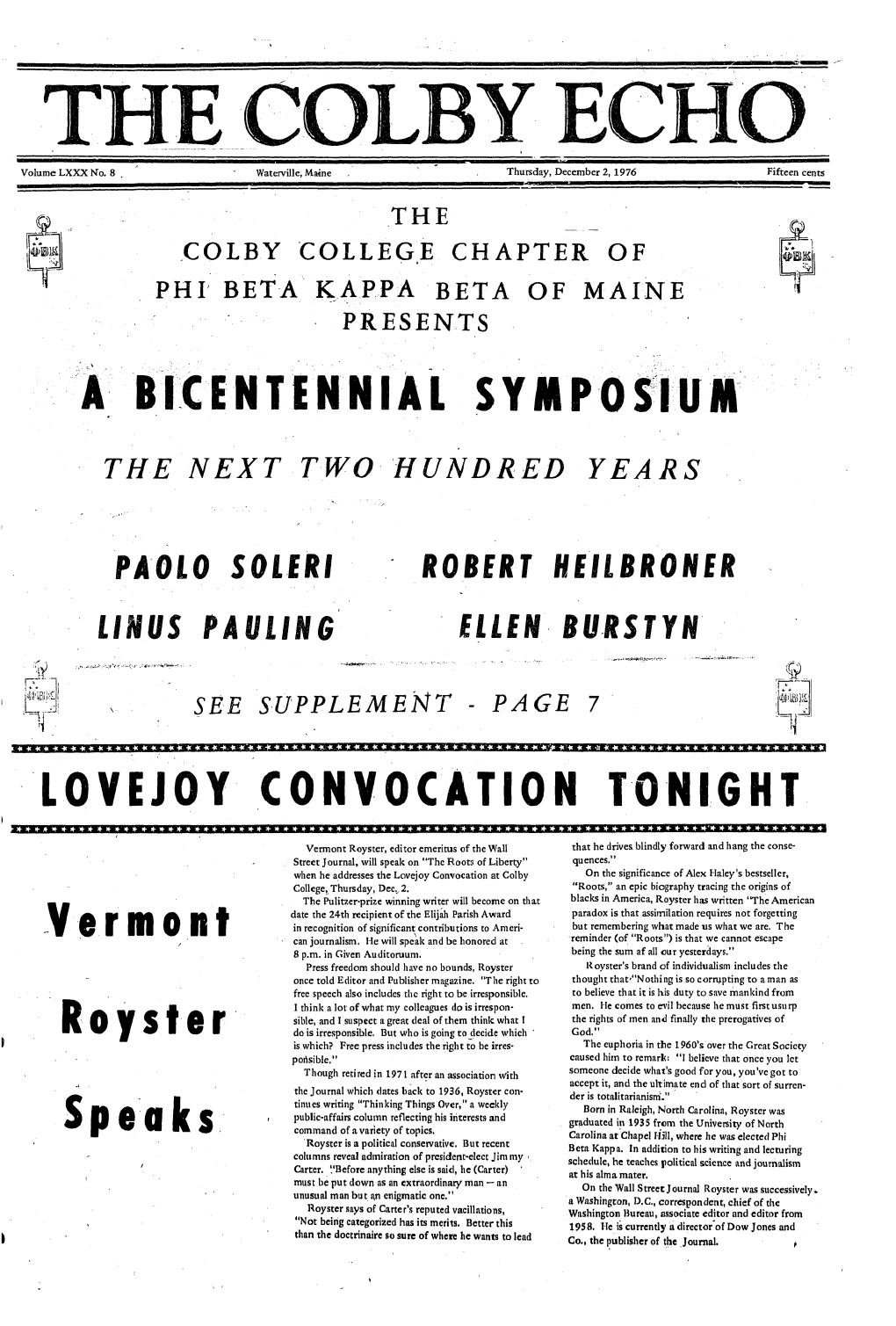 A Bicentennial Symposium