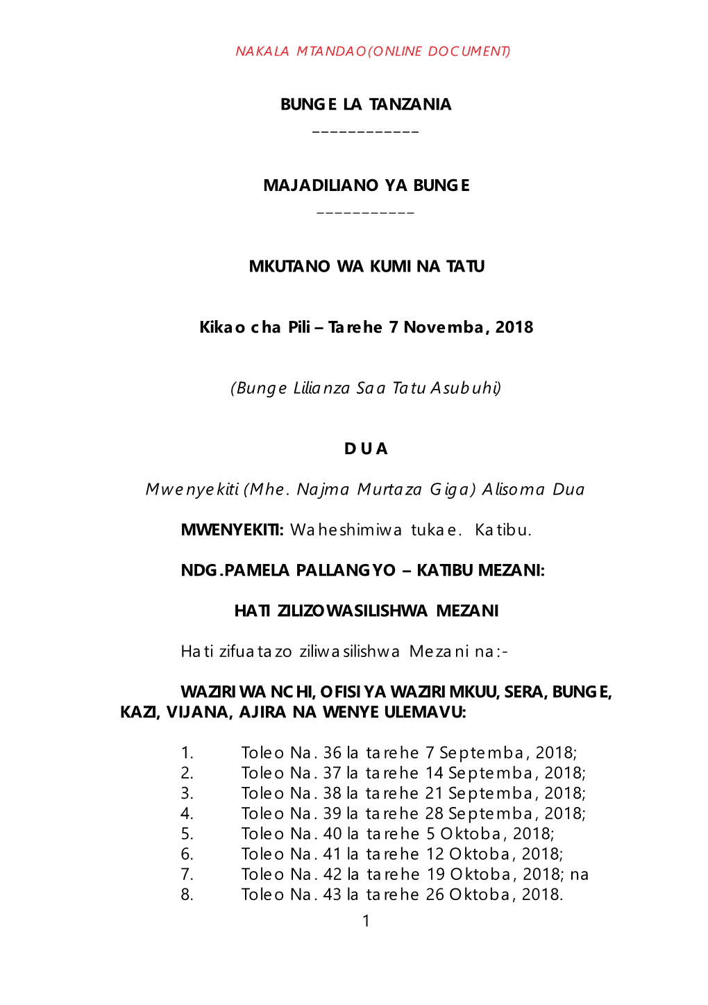 Nakala Mtandao(Online Document)