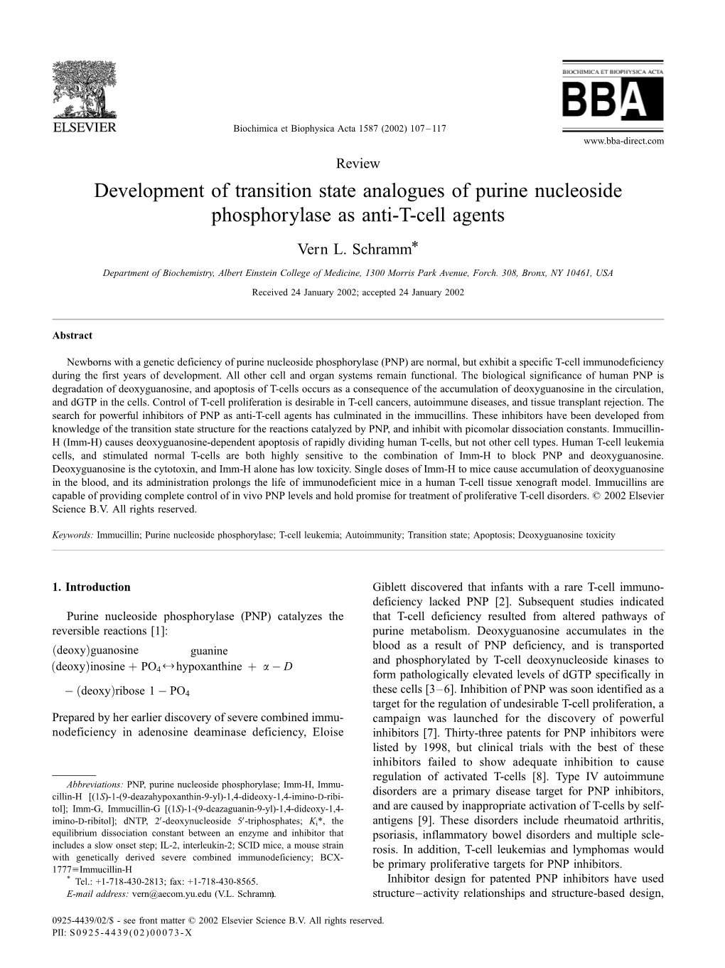 Development of Transition State Analogues of Purine Nucleoside Phosphorylase As Anti-T-Cell Agents