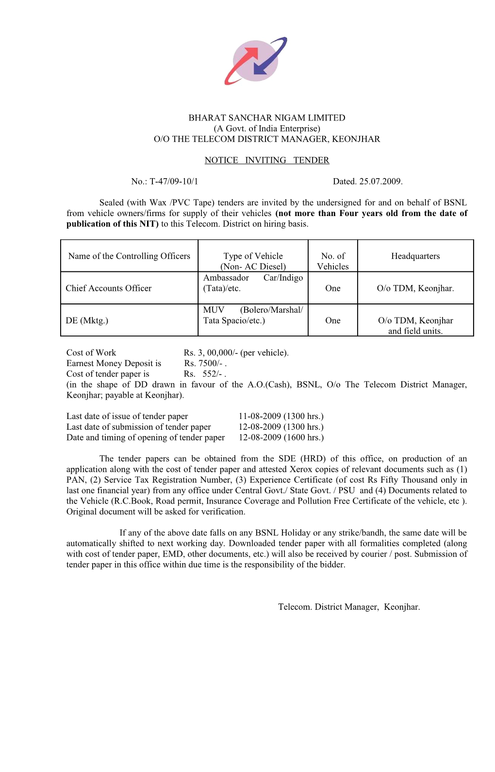 Bharat Sanchar Nigam Limited s10