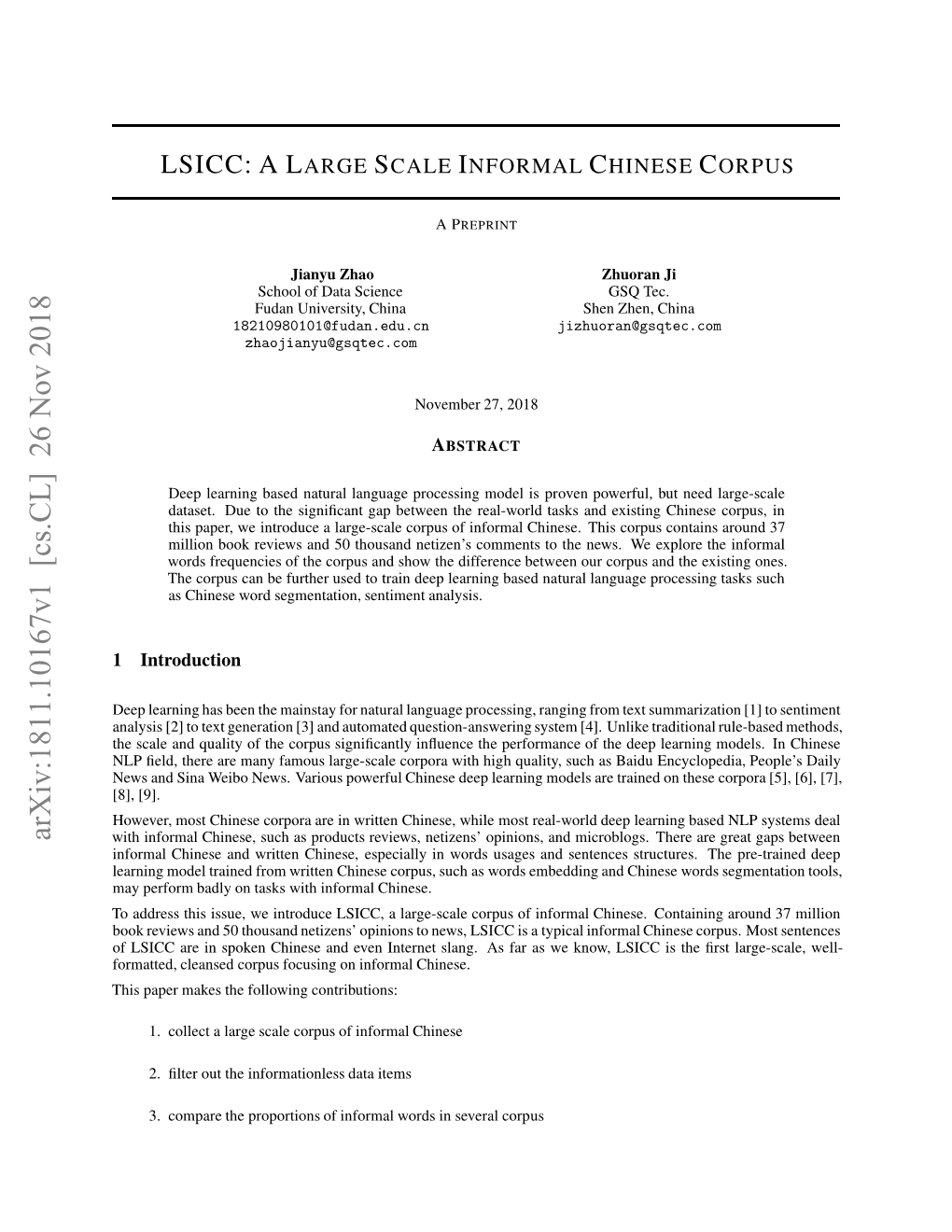 Lsicc: Alarge Scale Informal Chinese Corpus