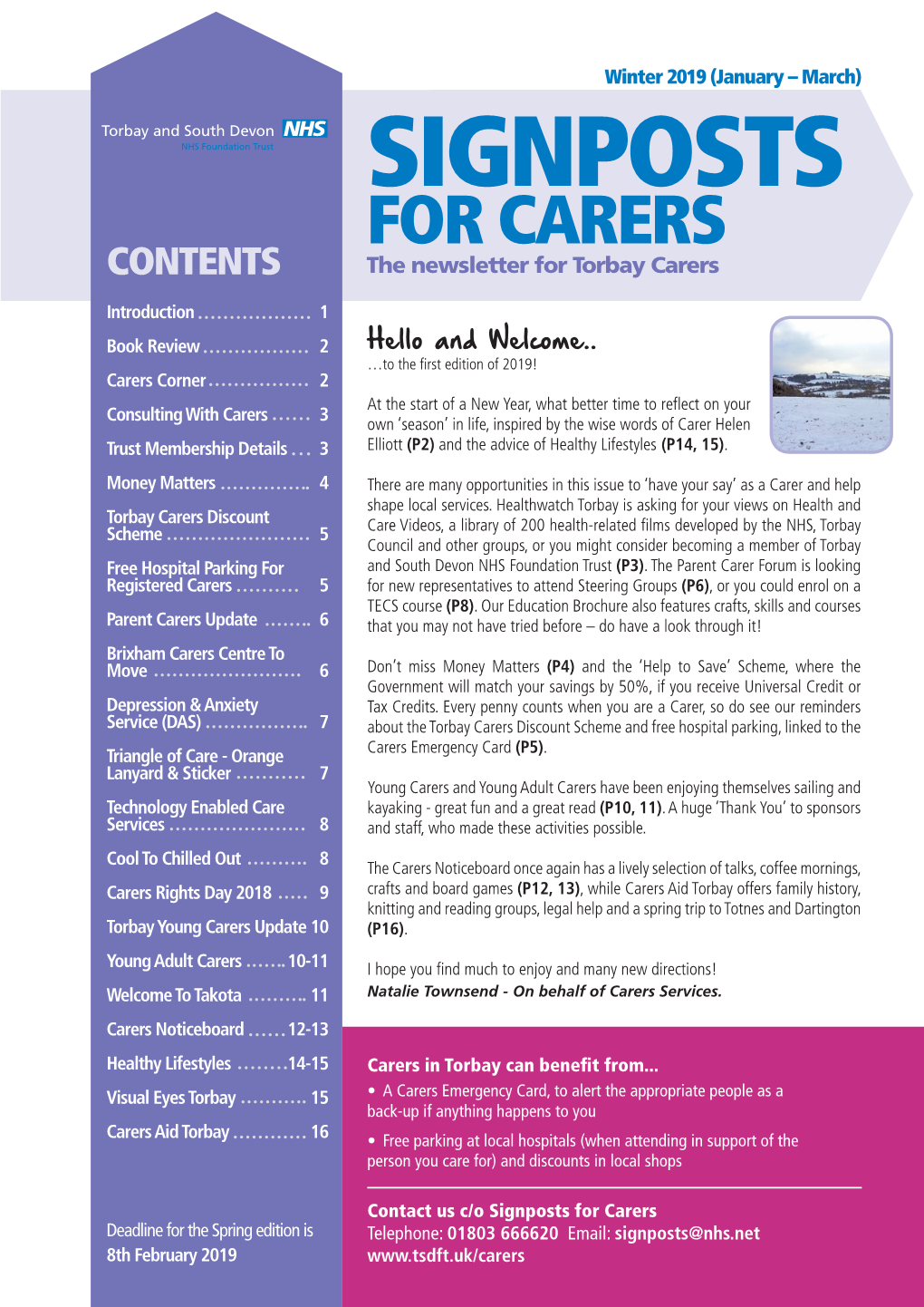 Signposts for Carers Winter 2019