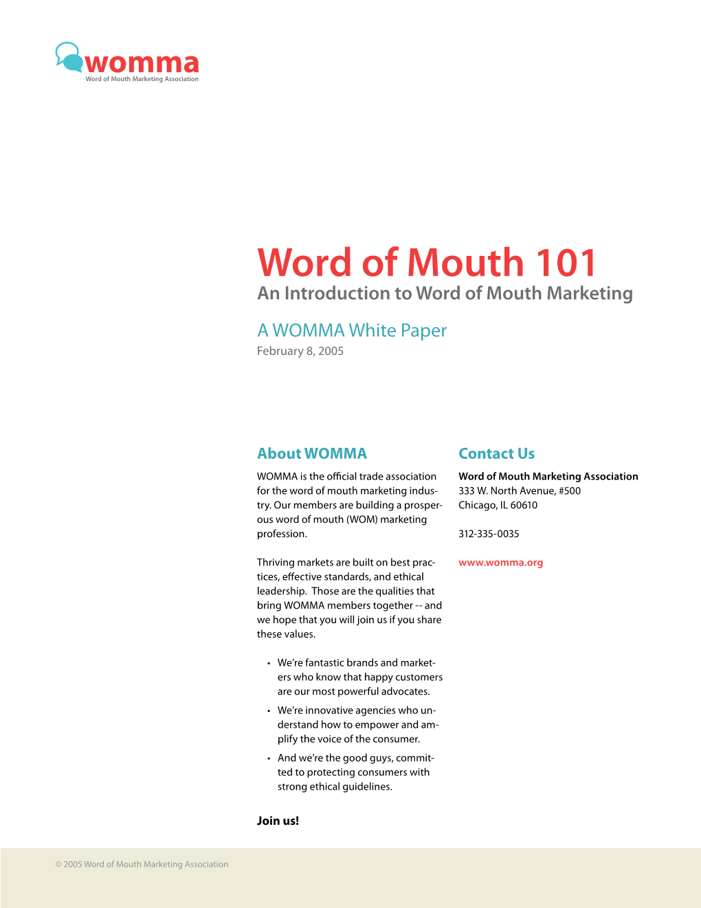 Word of Mouth Marketing Association