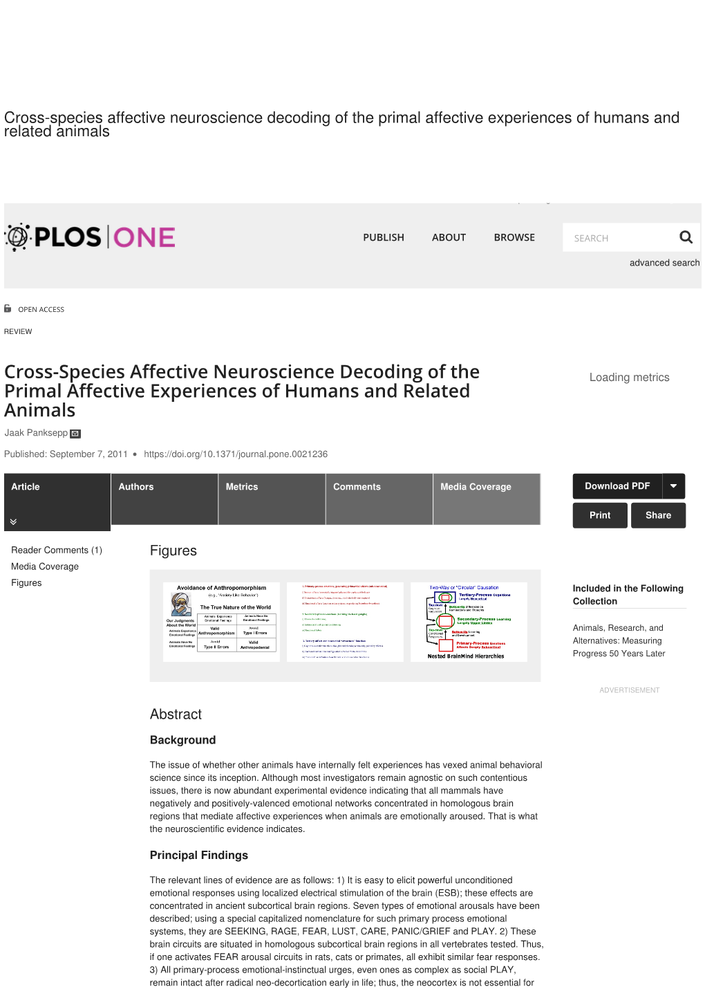 Cross-Species Affective Neuroscience Decoding of the Primal Affective Experiences of Humans and Related Animals