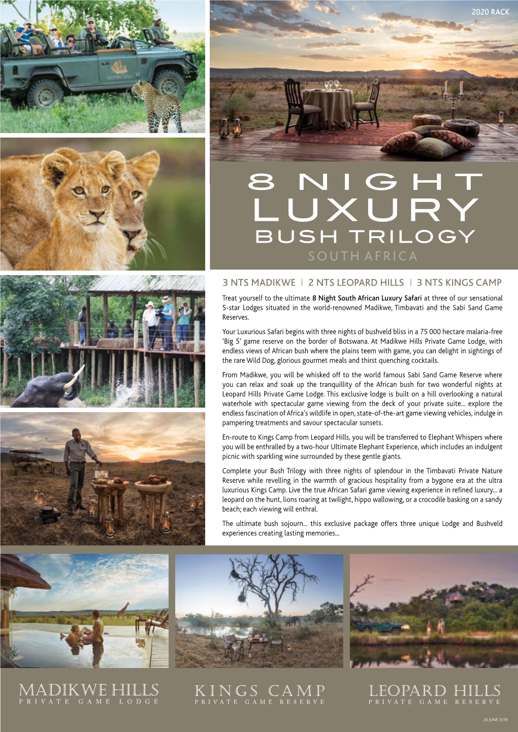 Luxury Bush Trilogy South Africa