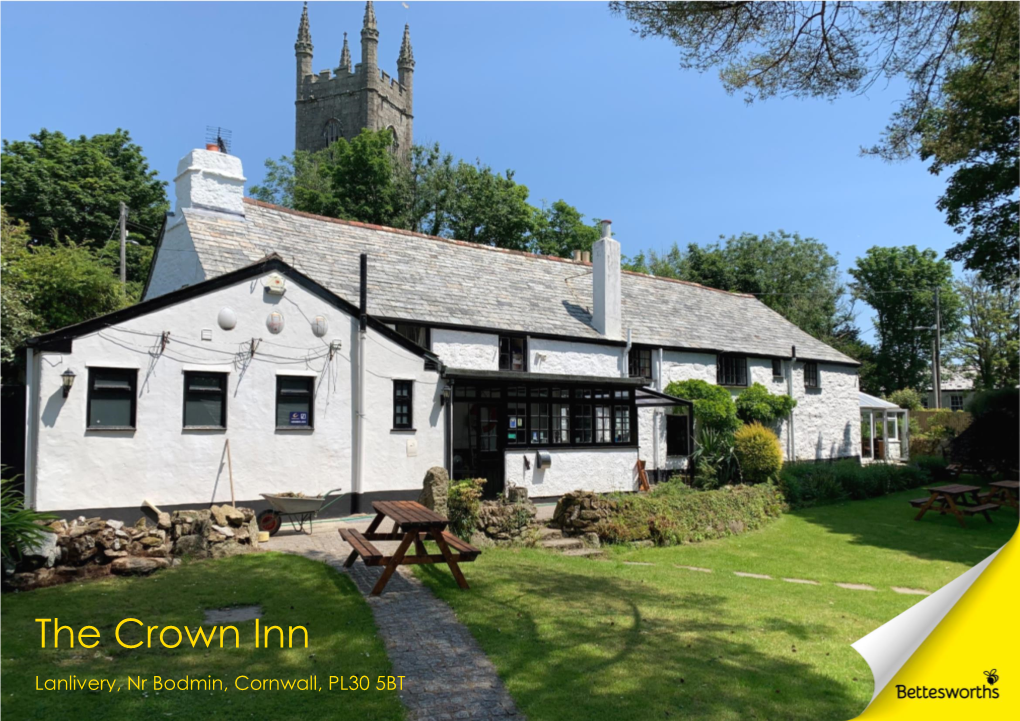 The Crown Inn Lanlivery, Nr Bodmin, Cornwall, PL30 5BT