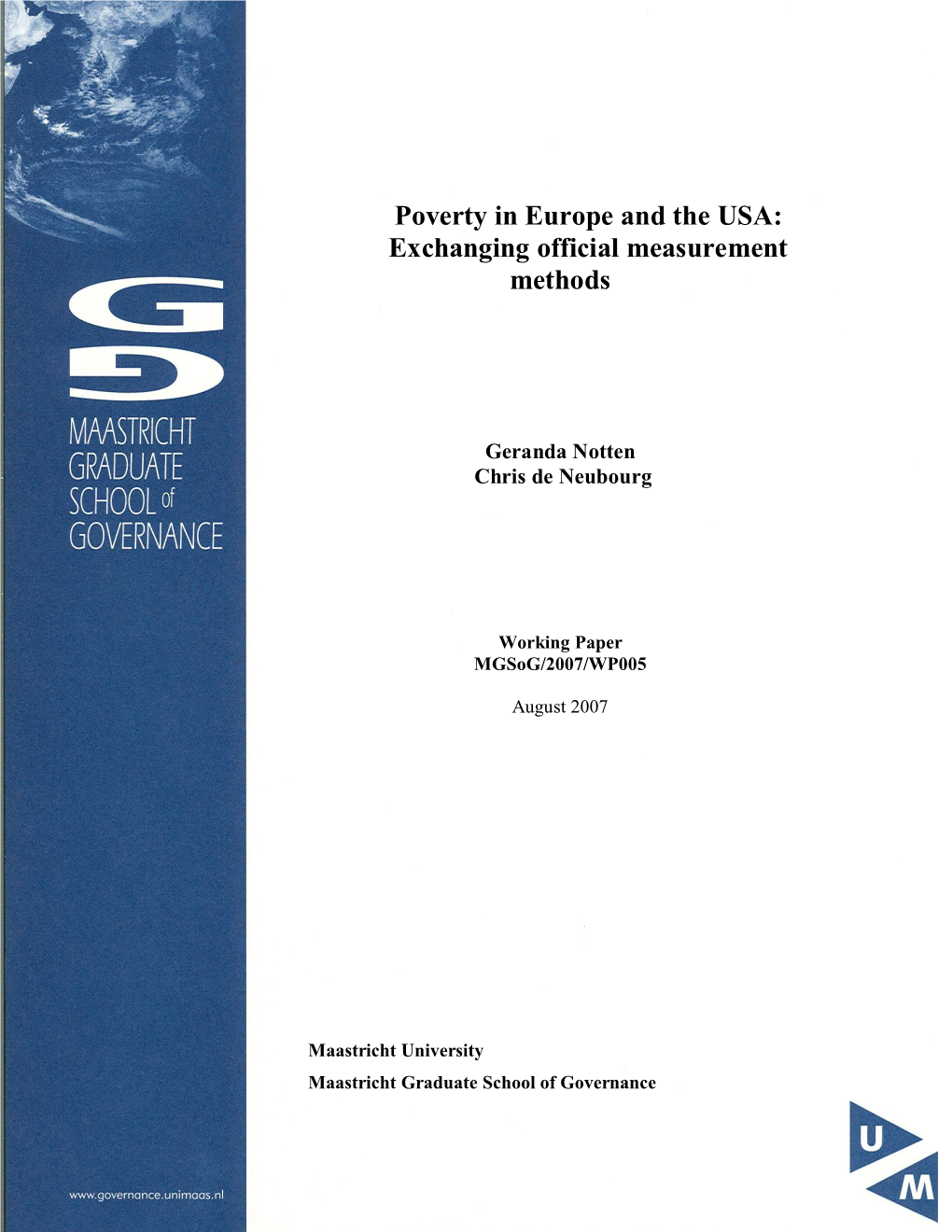 Poverty in Europe and the USA: Exchanging Official Measurement Methods
