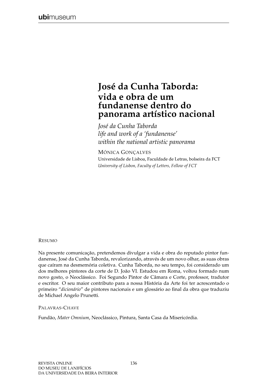 José Da Cunha Taborda