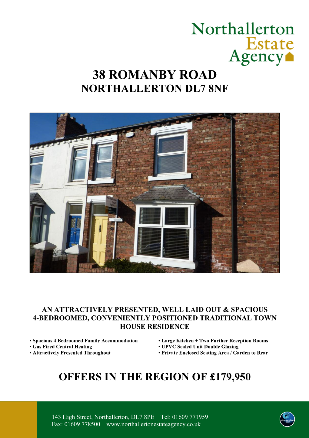 38 Romanby Road Northallerton Dl7 8Nf