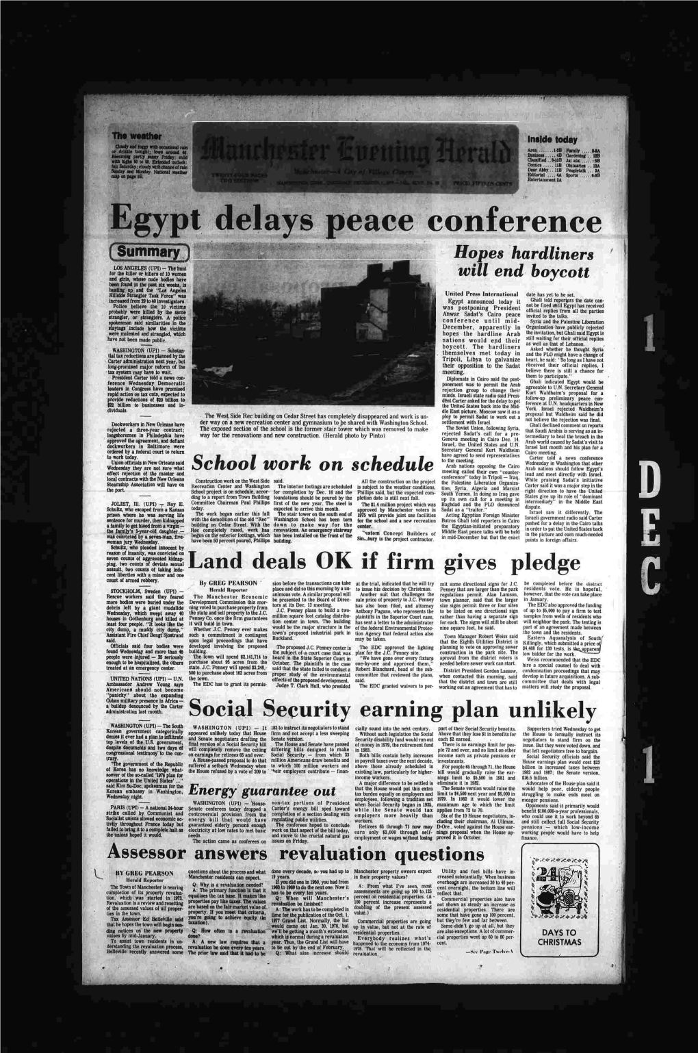 Egypt Delays Peace Conference