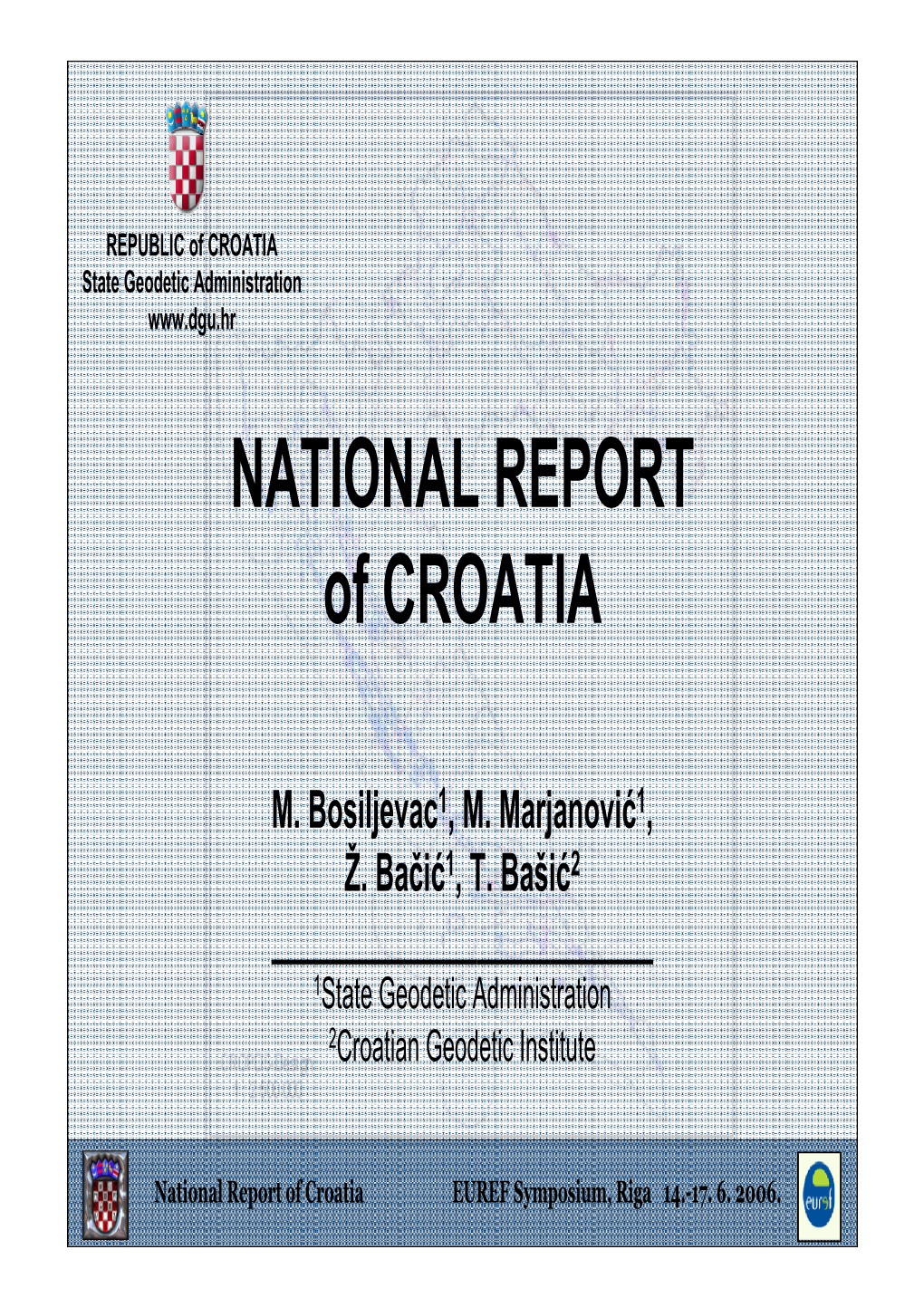 NATIONAL REPORT of CROATIA