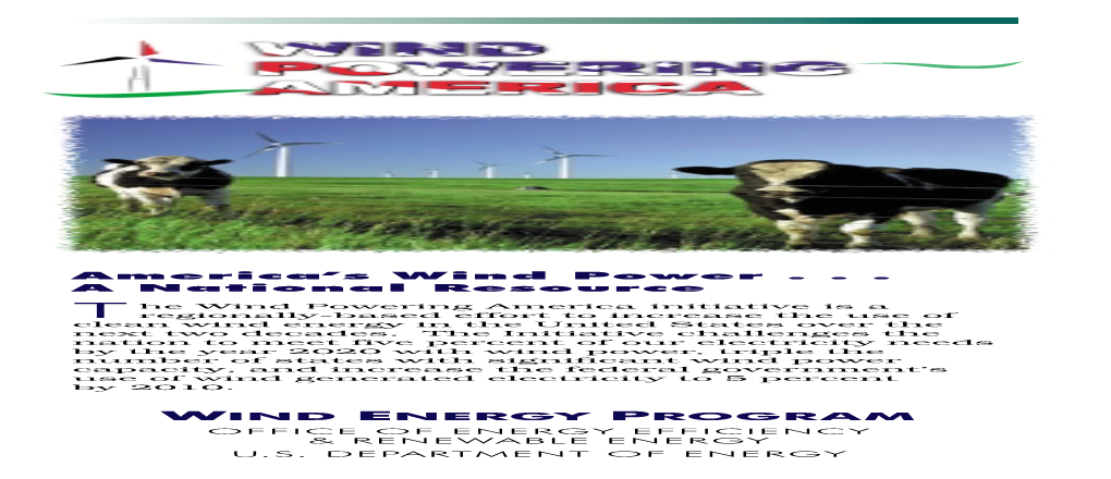 Wind Powering America Regional Contacts Regarding Wind Power, Please Contact: (Continued)