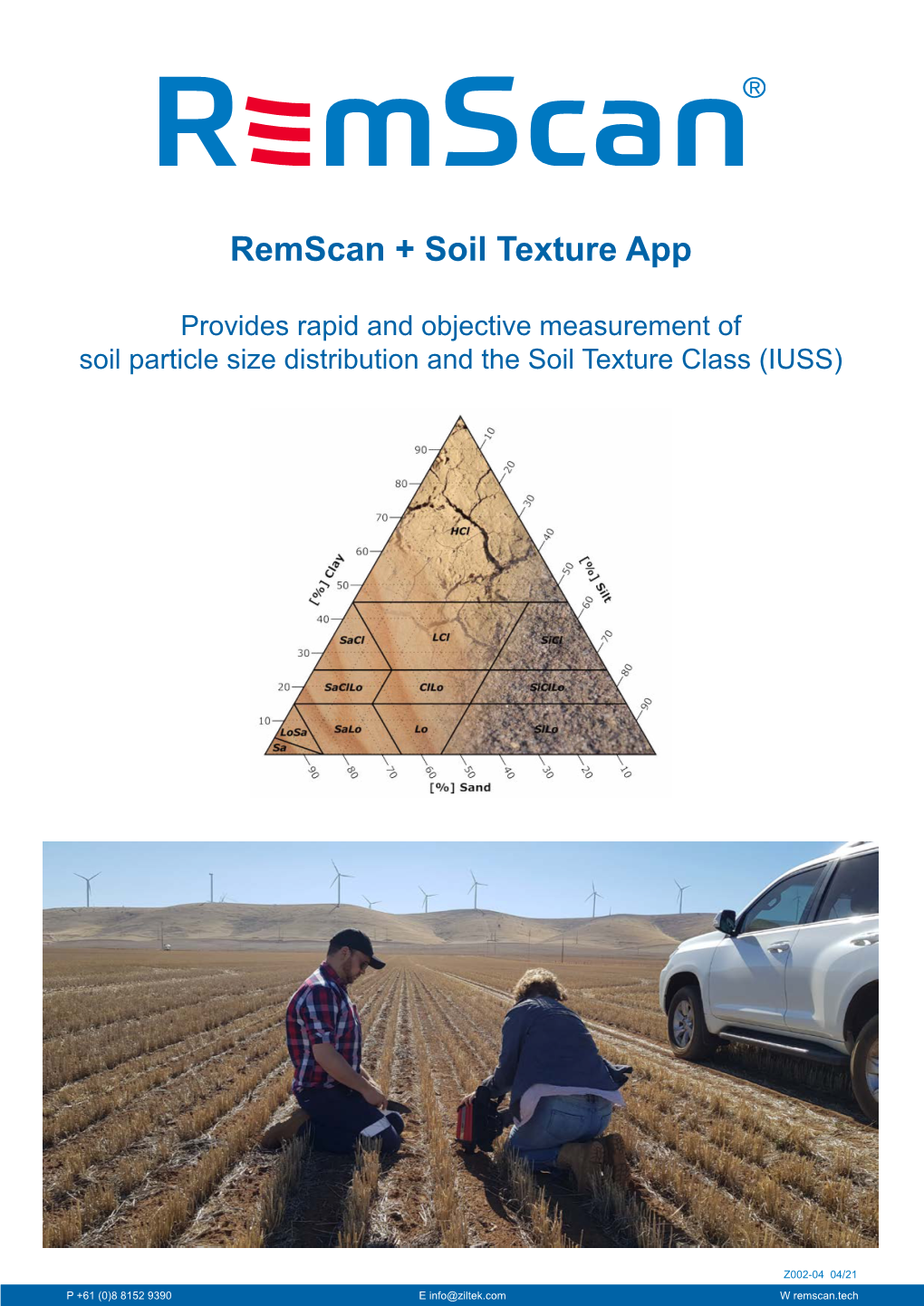 Remscan + Soil Texture App